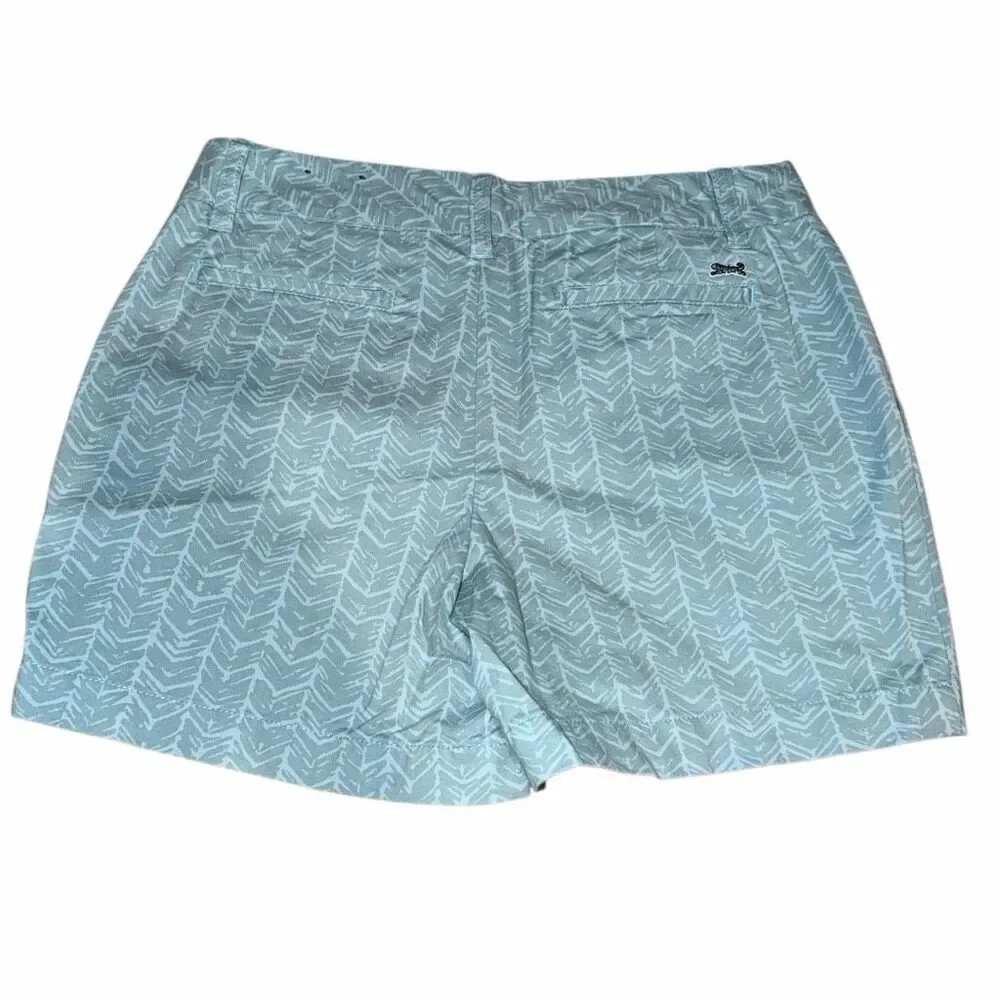 Le Tigre Teal Blue Patterned Shorts- Size 6